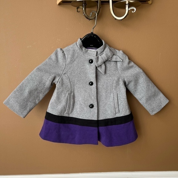 Janie and Jack Collection Pointe De Roma Pea Coat Size 12-24 Months - Picture 2 of 6